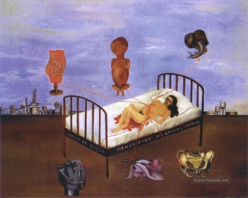 Henry Ford Hospital Der Fliegende Bett Feminismus Frida Kahlo Ölgemälde